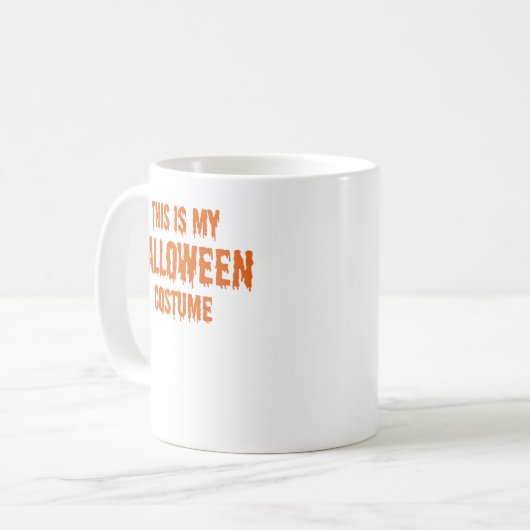 これは私のハロウィーンの衣装だ コーヒーマグカップ (正面左)