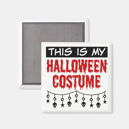 これは私のハロウィーンの衣装スカルスター マグネット (正面/裏面)