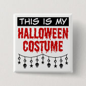 これは私のハロウィーンの衣装スカルスター 缶バッジ (正面)