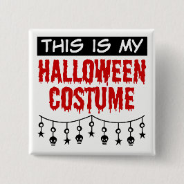 これは私のハロウィーンの衣装スカルスター 缶バッジ