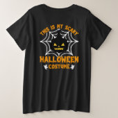 これは私のハロウィーンの衣装 プラスサイズTシャツ (デザイン裏面)