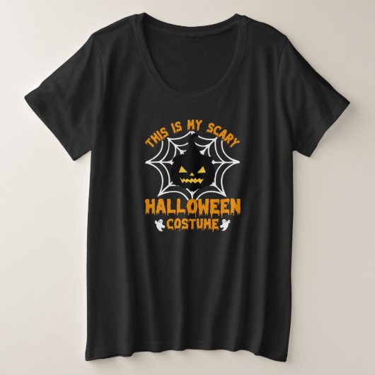 これは私のハロウィーンの衣装 プラスサイズTシャツ (デザイン正面)