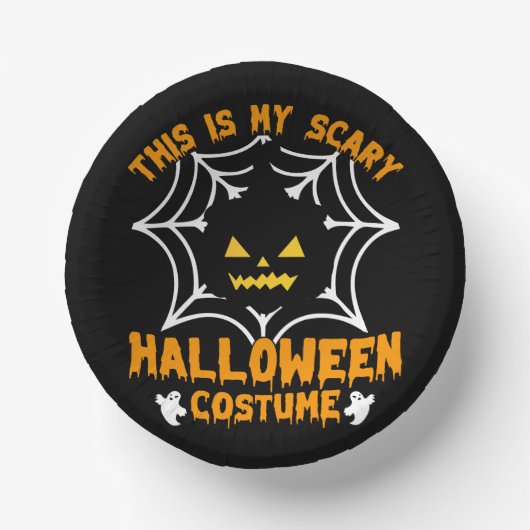 これは私のハロウィーンの衣装 ペーパーボウル (正面)