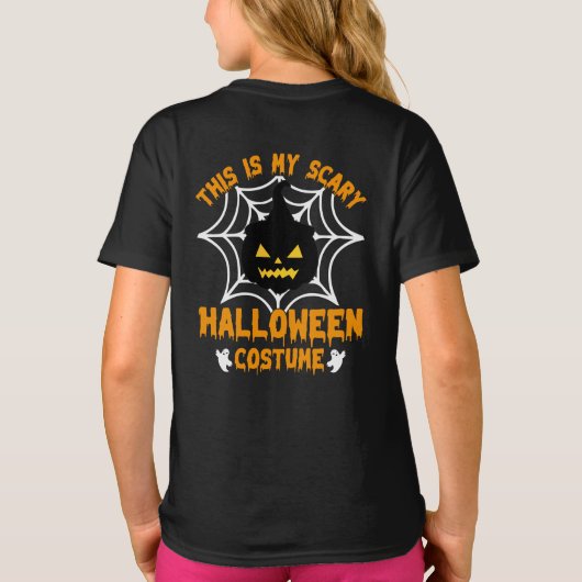 これは私のハロウィーンの衣装 Tシャツ (裏面)