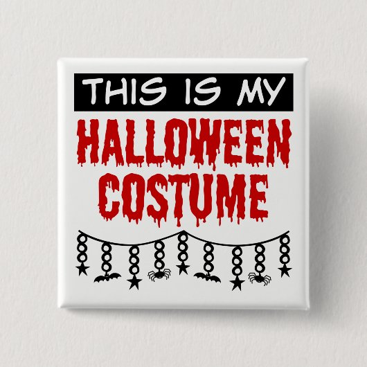 これは私のハロウィーン衣装スパイダーズこうもり 缶バッジ (正面)