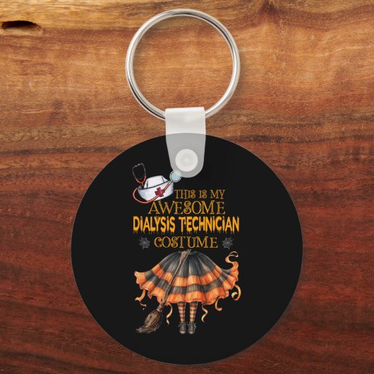 これは私のハロウィーン透析技術者の衣装Dである キーホルダー (正面)