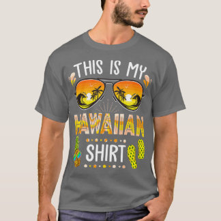 これは私のハワイアンアロハハワイビーチサマーバカ Tシャツ