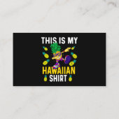 これは私のハワイアンシャツパイナップルダビングアロハ 名刺 (裏面)