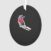 これは私のハート – スケルトンハートハンド オーナメント (正面)