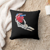 これは私のハート – スケルトンハートハンド クッション (ブランケット)