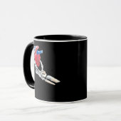 これは私のハート – スケルトンハートハンド マグカップ (正面左)