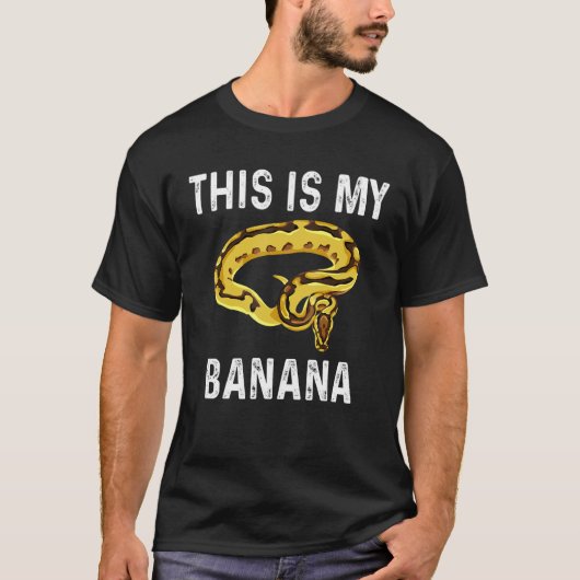 これは私のバナナスネークボールパイソン Tシャツ (正面)