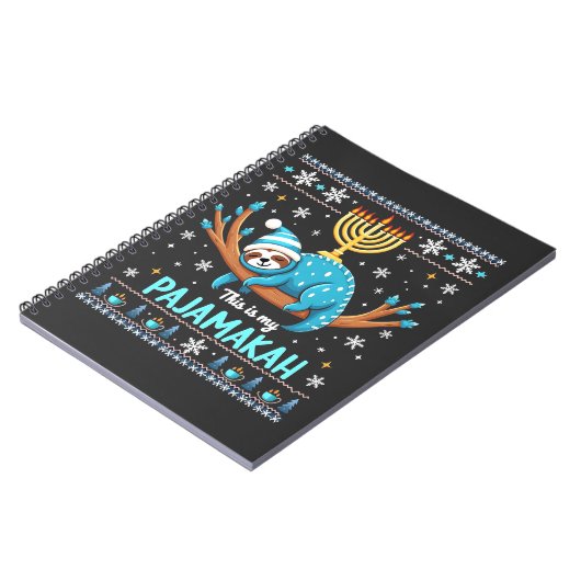 これは私のパジャマカのユダヤ人ハヌカー醜いセーターだ ノートブック (左側)