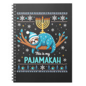 これは私のパジャマカのユダヤ人ハヌカー醜いセーターだ ノートブック (正面)
