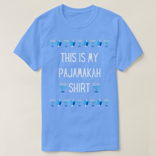 これは私のパジャマカHanukkahパジャマ Tシャツ (デザイン正面)