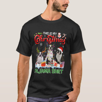 これは私のパジャマスシャツボストンテリア犬の恋人 Tシャツ