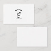 これは私のビーチのコーミングシャツ 名刺 (正面/裏面)