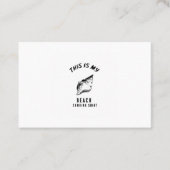 これは私のビーチのコーミングシャツ 名刺 (正面)