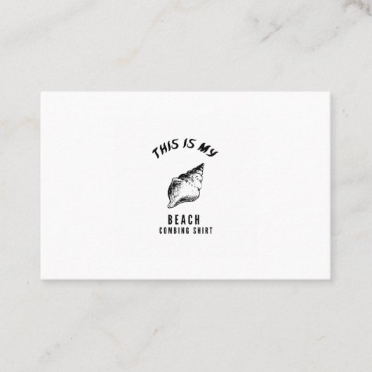 これは私のビーチのコーミングシャツ 名刺 (正面)