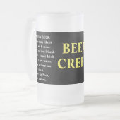 これは私のビールだ。こういうものが多い フロストグラスビールジョッキ (正面左)