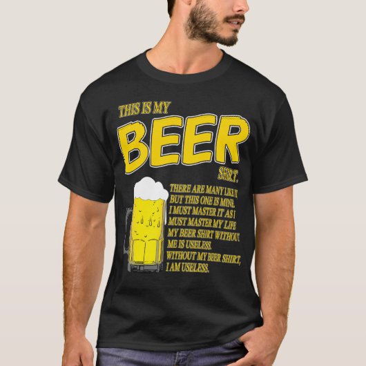 これは私のビールワイシャツです Tシャツ (正面)