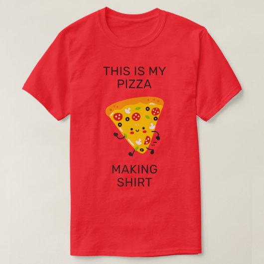 これは私のピザ作りシャツピザメーカーPremium5 Tシャツ (デザイン正面)