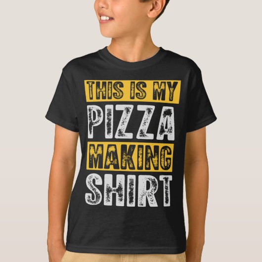 これは私のピザ作りピザイタリアンピザL Tシャツ (正面)