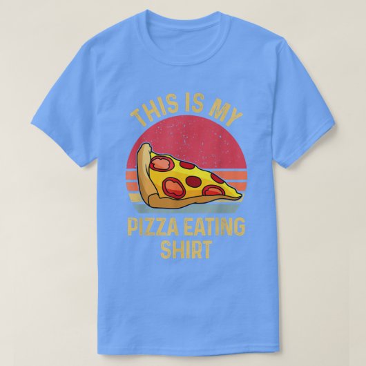 これは私のピザ食べ好きのピザだ Tシャツ (デザイン正面)