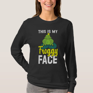 これは私のフロギーの顔カエル水陸両生類のタポール Tシャツ