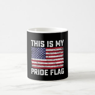 これは私のプライドフラグ USA コーヒーマグカップ