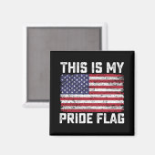 これは私のプライドフラグ USA マグネット (正面/裏面)