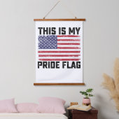 これは私のプライドフラグ USA 吊り下げ型タペストリー (寝室)