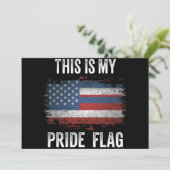 これは私のプライド国旗である米国7月4日 招待状 (スタンド正面)