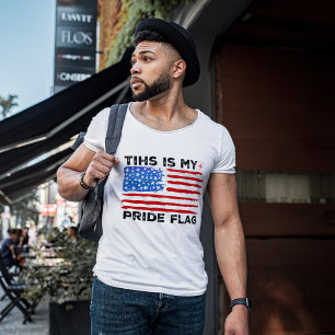 これは私のプライド国旗である米国7月4日 Tシャツ