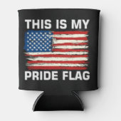 これは私のプライド国旗のアメリカ国旗のクーラーボックス 缶クーラー (正面)