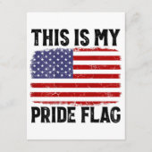 これは私のプライド国旗の米国国旗で、7月の愛国者の4日 エンクロージャーカード (正面)
