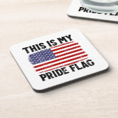 これは私のプライド国旗の米国国旗で、7月の愛国者の4日 コースター (左側)