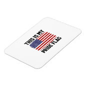 これは私のプライド国旗の米国国旗で、7月の愛国者の4日 マグネット (左側)