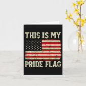 これは私のプライド国旗7月の4th Patriotic Usa Fl カード (黄色い花)