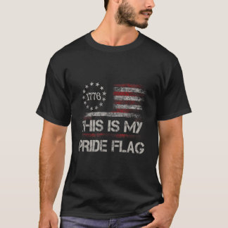 これは私のプライド国旗Usa American 4Th Of July Pat Tシャツ