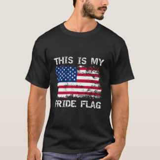 これは私のプライド国旗Usa American 4Th Of July Pat Tシャツ