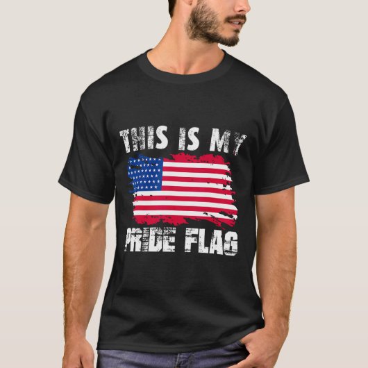 これは私のプライド国旗Usa American 7月4日のパット Tシャツ (正面)