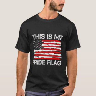 これは私のプライド旗の7月の第4日アメリカ合衆国 Tシャツ