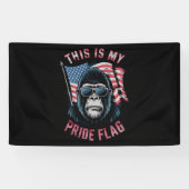 これは私のプライド旗アメリカ国旗だ 横断幕 (横)