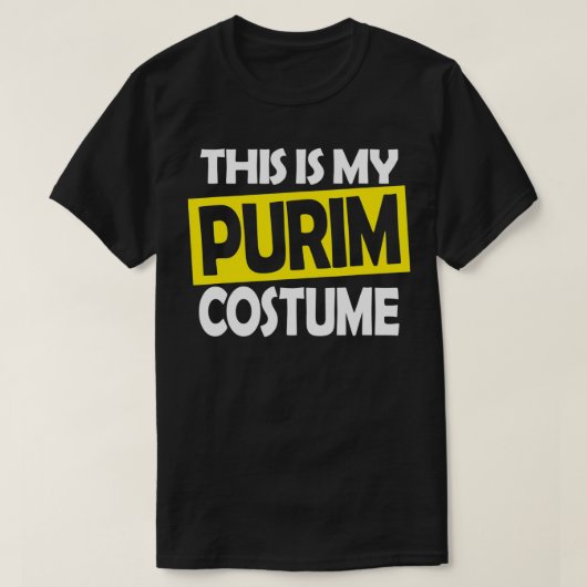 これは私のプリムの衣装ユーモアのあるユダヤ人の衣装 Tシャツ (デザイン正面)