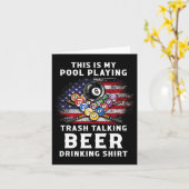 これは私のプール遊のゴミのビール飲み物だ カード (黄色い花)