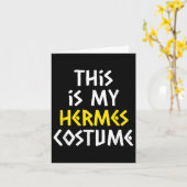 これは私のヘルメスハロウィーンの衣装の怠惰なギリシャの神話だ カード (黄色い花)
