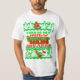 これは私のボートで醜いクリスマスセーリングセーターだ Tシャツ