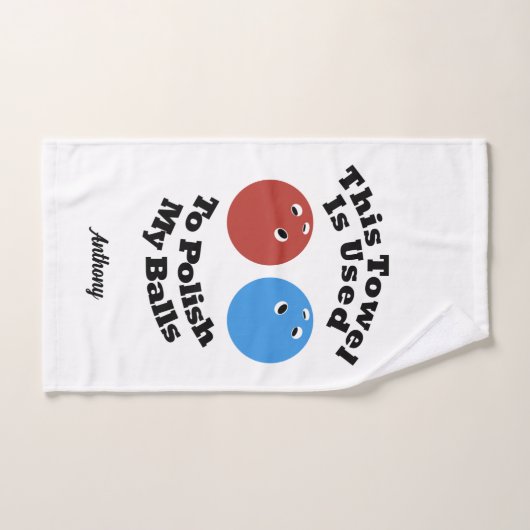 これは私のボールを磨くために使用されるおもしろいボーリング ハンドタオル (ハンドタオル)