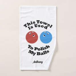 これは私のボールを磨くために使用されるおもしろいボーリング ハンドタオル